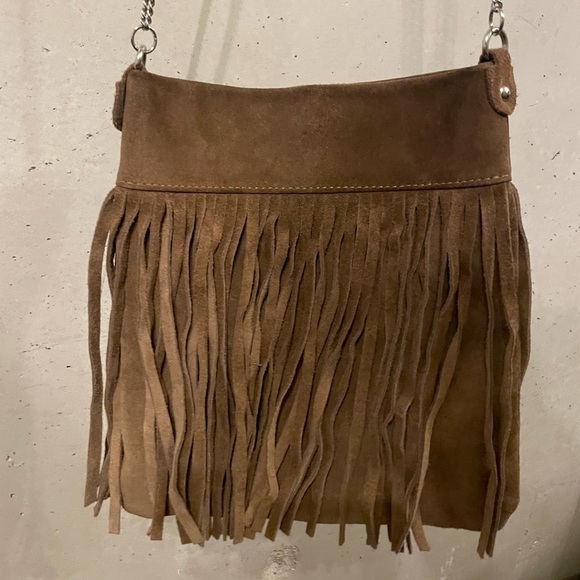 Leather Tassle Purse - Picture 1 of 3